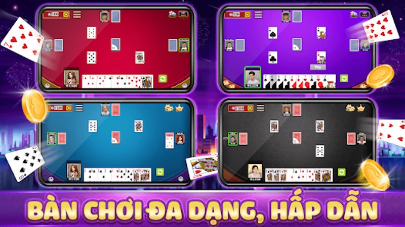 Trò chơi đa dạng như trên website